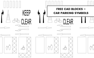 Free CAD Blocks – Car Parking Symbols