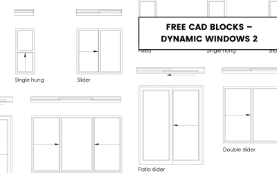 Free CAD Blocks – Dynamic Windows 2