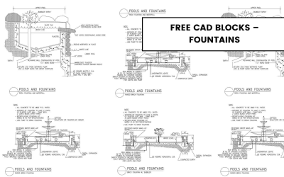 Free CAD Blocks – Fountains