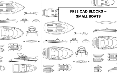 Free CAD Blocks – Small Boats