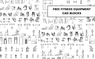 Free Fitness Equipment CAD Blocks