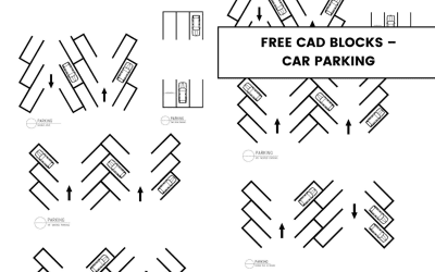 Free CAD Blocks – Car Parking